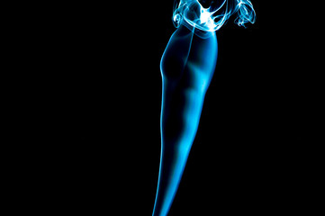 Obraz premium Smoke on a black background. Abstraction.