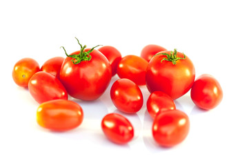 tomatoes isolated on white background