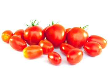 tomatoes isolated on white background