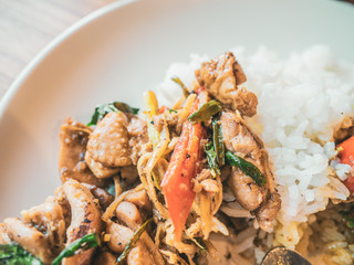 I ate wonderful Thai food.