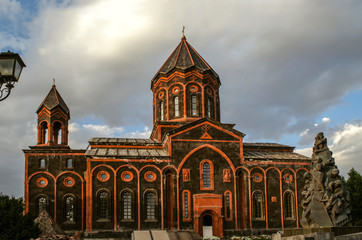 Fototapeta premium South side with the entrance to the Church 