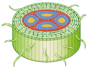 Diagram showing stem structure © blueringmedia