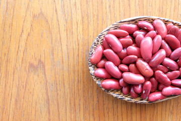 red bean with organic concept