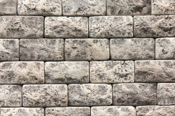 Gray wall background of concrete block texture