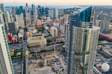 Paramount Miami Worldcenter aerial drone photo