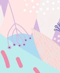 Abstract fun color cartoon texture pattern for Doodle geometric background.