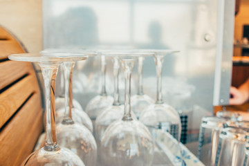transparent  wine glasses