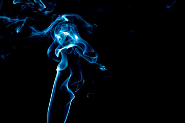 Smoke on a black background. Abstraction.