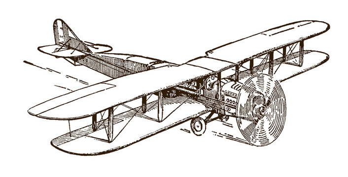 Flying historical high-speed biplane