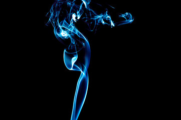 Smoke on a black background. Abstraction.
