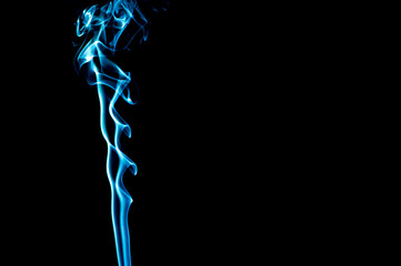Smoke on a black background. Abstraction.