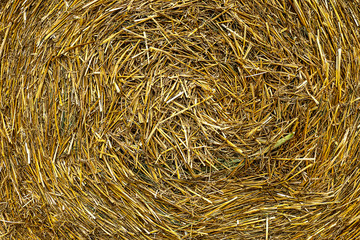 texture of a straw bale