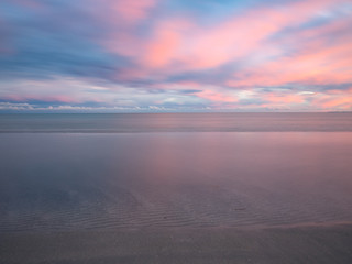 Atardecer en el mar mediterráneo