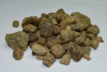 Green Garnet raw gemstones