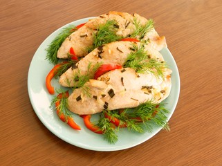 baked turkey meat for dinner or lunch