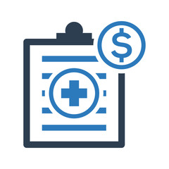 Fototapeta premium Medical bill icon