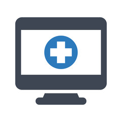 Online healthcare icon