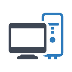 Desktop computer icon