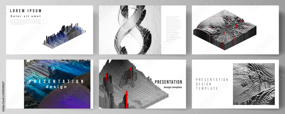 Poster the minimalistic abstract vector layout of the presentation slides design business templates. big da