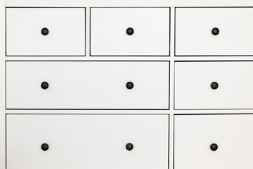 White Cabinet with drawers
