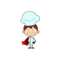 Kitchen Character Chef - In Super Hero Costume