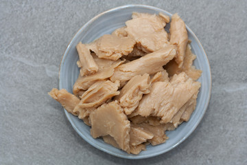 Raw plant based meat. Vegetarian chicken made of soy.