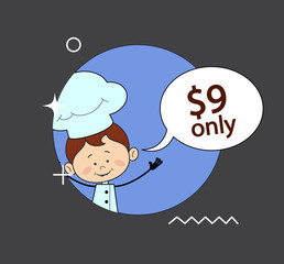 Kitchen Character Chef - with price