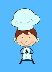 Kitchen Character Chef - Sitting and Praying