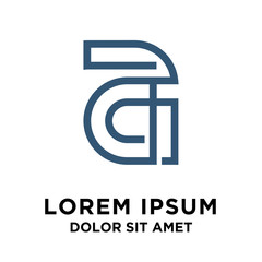 Obraz premium A geometric logo design vector