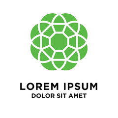 Obraz premium Abstract floral logo design template.