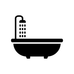bathtub - bathroom icon vector design template