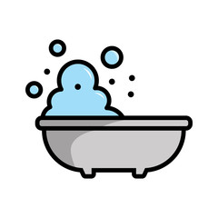 bathtub - bathroom icon vector design template