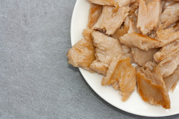 Plant based meat. Fried chicken made of soy.
