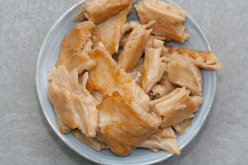 Plant based meat. Fried chicken made of soy.