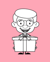 Gynecologist Doctor - Presenting a Gift Box