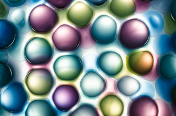abstract contrasting colored spheres, background