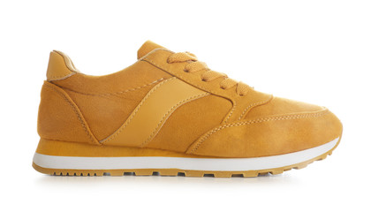 New stylish modern sneaker on white background