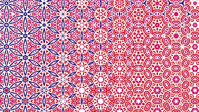 seamless optical tile floral motion for background