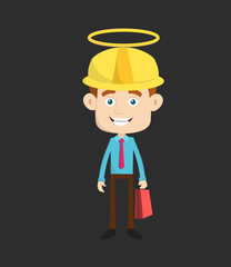 Engineer Builder Architect - Standing and Smiling