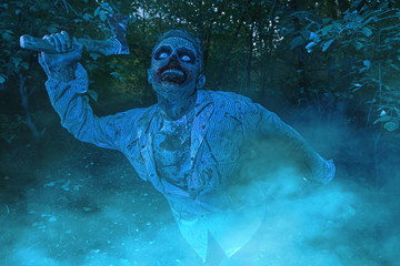 terrible bloody zombie