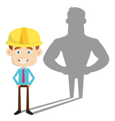 Engineer Builder Architect - Standing in Positive Attitude