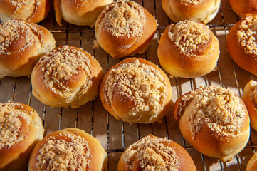 buns with cherries on the table2