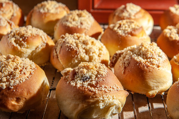 buns with cherries on the table1