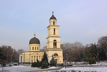 Fototapeta na wymiar Nativity Cathedral in Kishinev Chișinău Moldova