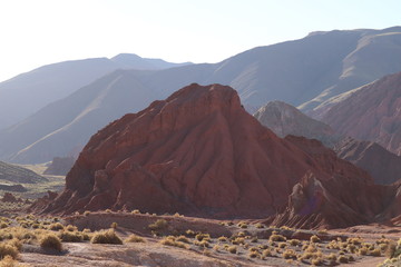 landscape of mountains