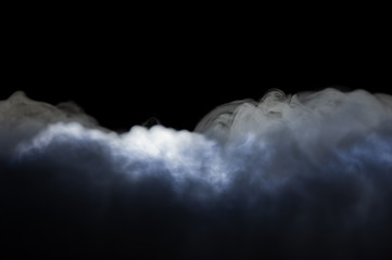 Naklejka na ściany i meble Realistic dry ice smoke clouds fog overlay perfect for compositing into your shots. Simply drop it in and change its blending mode to screen or add.