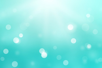 Abstract teal bokeh background