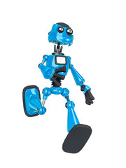 robot cartoon running