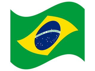 Flag of Brazil Vector illustration eps 10