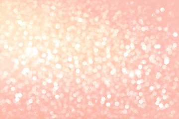 Abstract bokeh on peach background	
